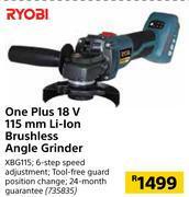 Builders Warehouse Ryobi one plus 18v 115mm li-ion brushless angle grinder offer