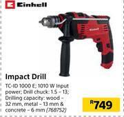 Builders Warehouse Einhell impact drill offer