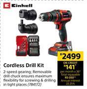 Builders Warehouse Einhell cordless drill kit offer