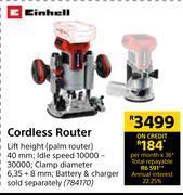 Einhell cordless router