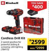 Builders Warehouse Einhell cordless drill kit offer