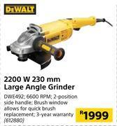 Builders Warehouse Dewalt 2200w 230mm large angle grinder offer
