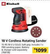 Builders Warehouse Einhell 18v cordless rotating sander offer