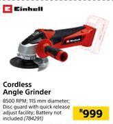 Builders Warehouse Einhell cordless angle grinder offer