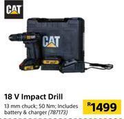 Builders Warehouse Cat 18v impact drill offer