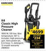 Builders Warehouse Karcher k4 classic high pressure cleaner 469651 offer