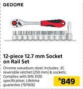 Builders Warehouse Gedore 12-piece 12.7mm socket on rail set 701926 offer