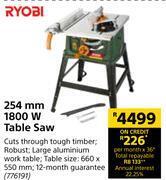 Builders Warehouse Ryobi 254mm 1800w table saw offer