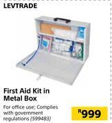 Levtrade first aid kit in metal box
