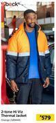 Builders Warehouse Beck 2 tone hi viz thermal jacket orange offer