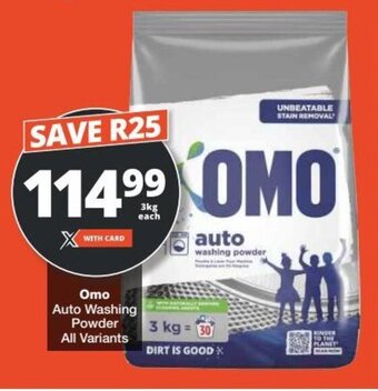 Checkers Omo Auto Washing Powder All Variants offer
