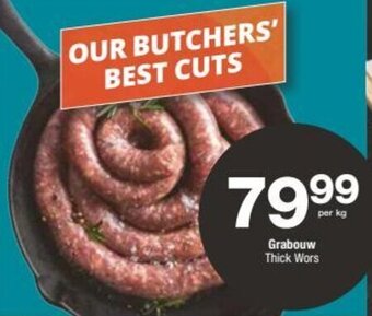 Checkers Grabouw Thick Wors offer