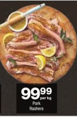 Checkers Pork Rashers offer