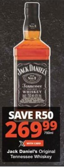 Checkers Jack Daniel's Original Tennessee Whiskey offer