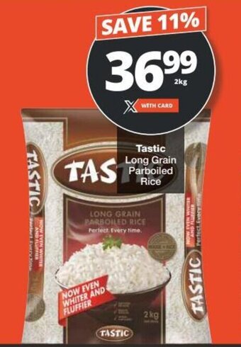 Checkers Tastic Long Grain Parboiled Rice offer