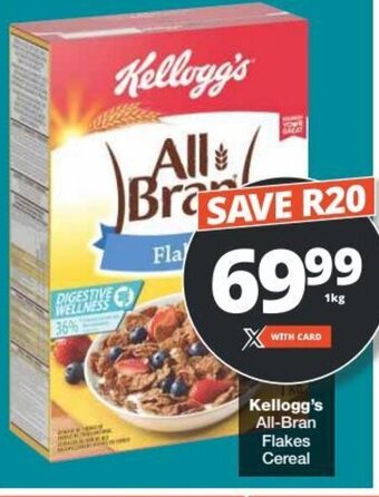 Checkers Kellogg's All-Bran Flakes Cereal offer