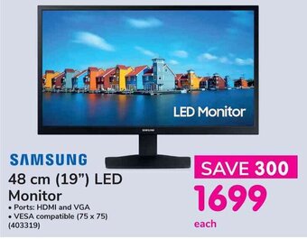 Makro SAMSUNG 48 cm (19") LED Monitor offer