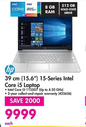 Makro hp 39 cm (15.6") 15-Series Intel Core i5 Laptop offer