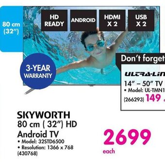 Makro SKYWORTH 80 cm (32") HD Android TV offer