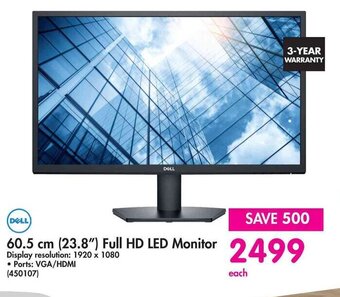 Makro DELL 60.5 cm (23.8") Full HD LED Monitor offer