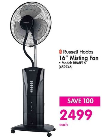 Makro Russell Hobbs 16" Misting Fan offer