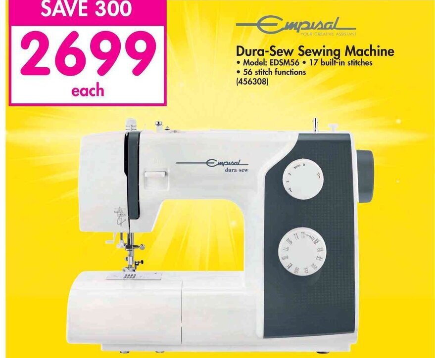 DuraSew Sewing Machine offer at Makro