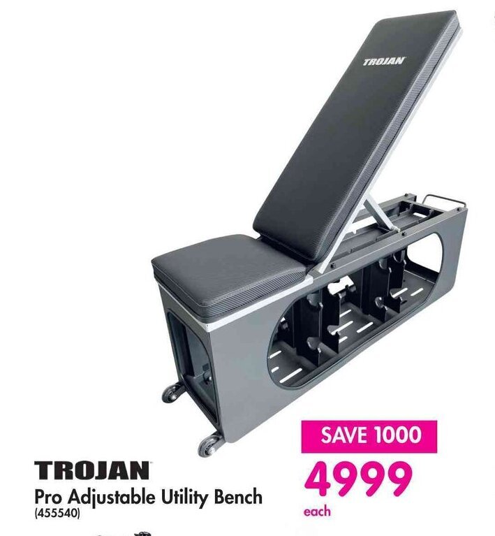 TROJAN Pro Adjustable Utility Bench offer at Makro
