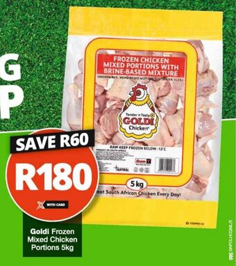Checkers Goldi Frozen Mixed Chicken Portions 5kg offer
