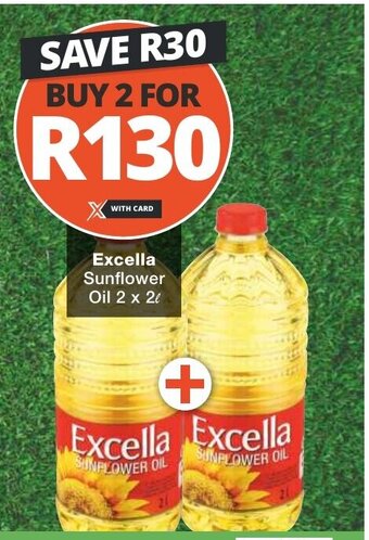 Checkers Excella Sunflower Oil 2 x 2 offer