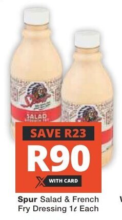 Checkers Spur Salad & French Fry Dressing 1L Each offer