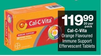 Checkers Cal-C-Vita Orange Flavoured Immune Support Effervescent Tablets offer