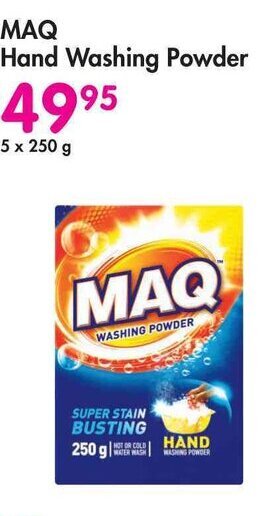 Makro MAQ Hand Washing Powder 5x250g offer