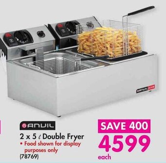 Makro ANVIL 2 x 5L Double Fryer offer