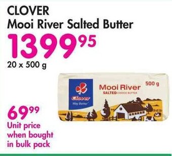 Makro CLOVER Mooi River Salted Butter 20x500g offer