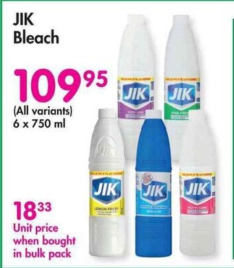 Makro JIK Bleach 6x750ml offer