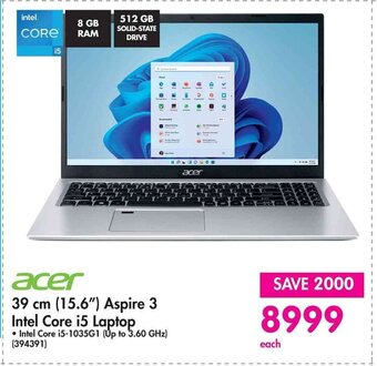 Makro Acer 39 cm (15.6") Aspire 3 Intel Core i5 Laptop offer