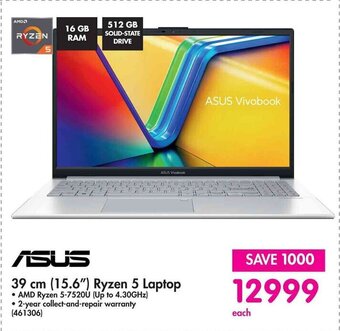 Makro ASUS 39 cm (15.6") Ryzen 5 Laptop offer