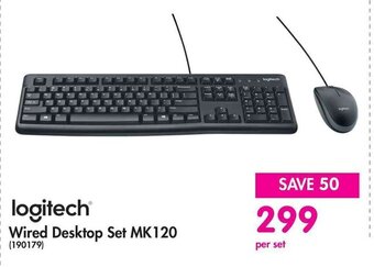 Makro logitech Wired Desktop Set MK120 offer