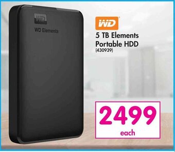 Makro WD 5 TB Elements Portable HDD offer