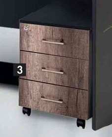 Makro Constantia 3-Drawer Mobile Pedestal offer