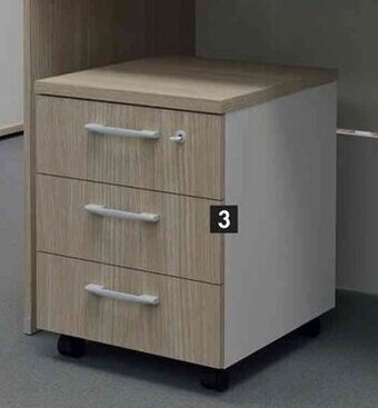 Makro Platinum 3-Drawer Mobile Pedestal offer