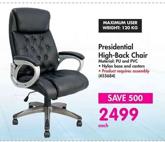 Makro Presidential High-Back Chair offer