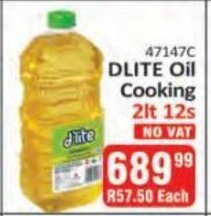 KitKat Cash and Carry DLITE Oil Cooking 2L 12s offer