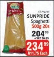 SUNPRIDE Spaghetti 500g 20s