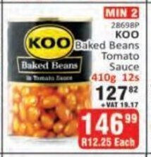 KitKat Cash and Carry KOO Baked Beans Tomato Sauce 410g 12s offer