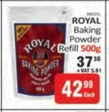 KitKat Cash and Carry ROYAL Baking Powder Refill 500g offer