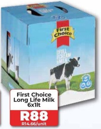 1UP First Choice Long Life Milk 6x1L offer