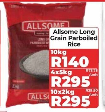 1UP Allsome Long LONGC Grain Parboiled Rice 10kg offer