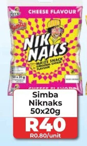 1UP Simba Niknaks 50x20g offer