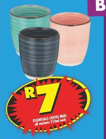 Shoprite ESSENTIALS COFFEE MUG 210ml each offer